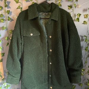 GREEN TEDDY BEAR JACKET